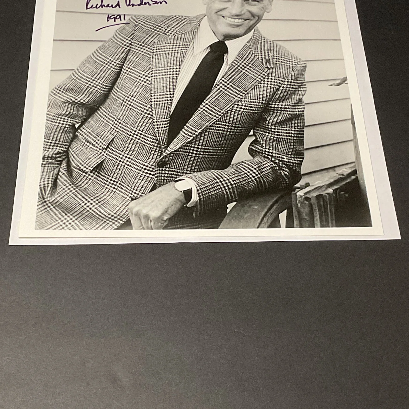 Richard Anderson — Richard Anderson Autographed Signed Photo 1991 The Six Million Dollar Man Bionic, image 5
