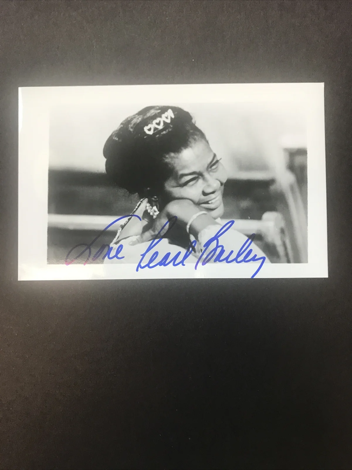 Pearl Bailey Autograph Singer/Actress Porgy & Bess Peter Gunn Signed JSA COA, image 2
