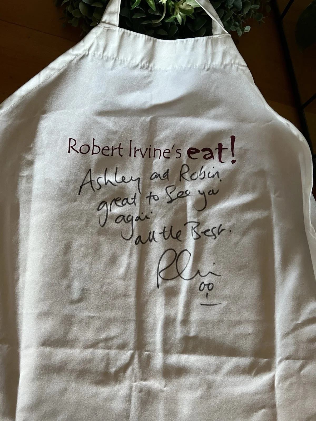 Robert Irvine — Autographed Robert Irvine Apron Signed In Person!, image 2