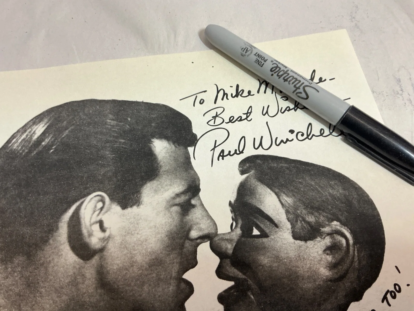 Ventriloquist Paul Winchell Signed AUTOGRAPHED 8x10 Photo photograph COPY., изображение 4