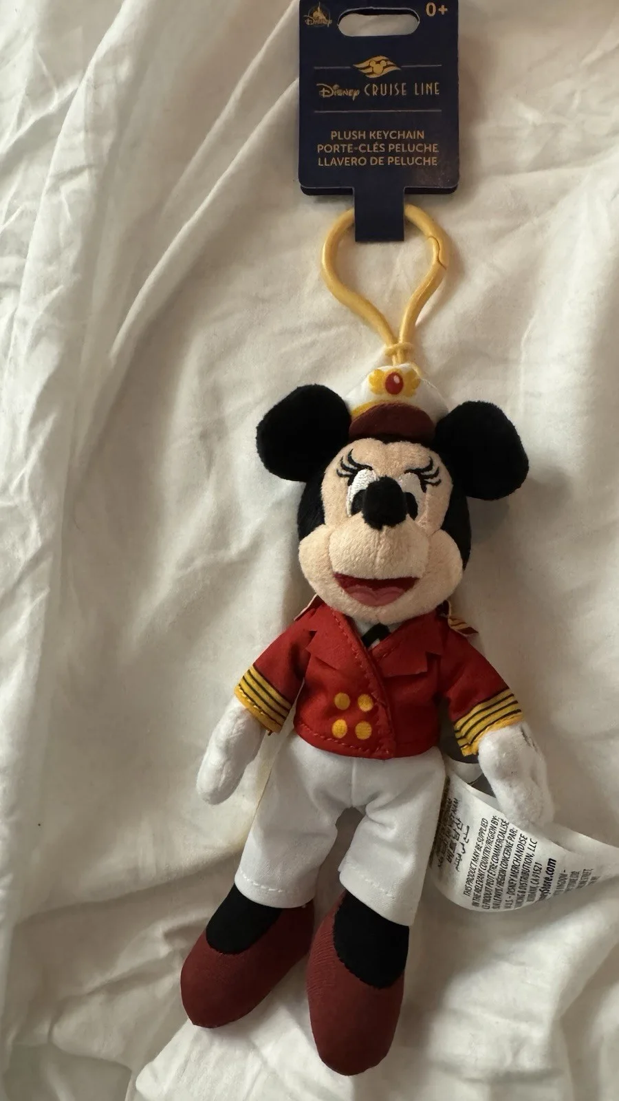 Donnie Dunagan — Minnie Mouse , Keychain, Plush , Disney Cruise Line Rare