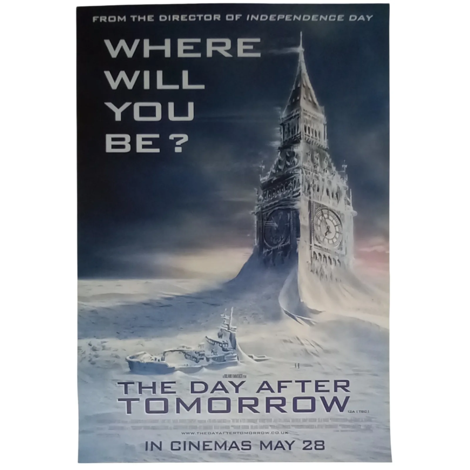 The Day After Tomorrow (2004) Original D/S UK One-Sheet Poster, 'FROZEN LONDON', изображение 2