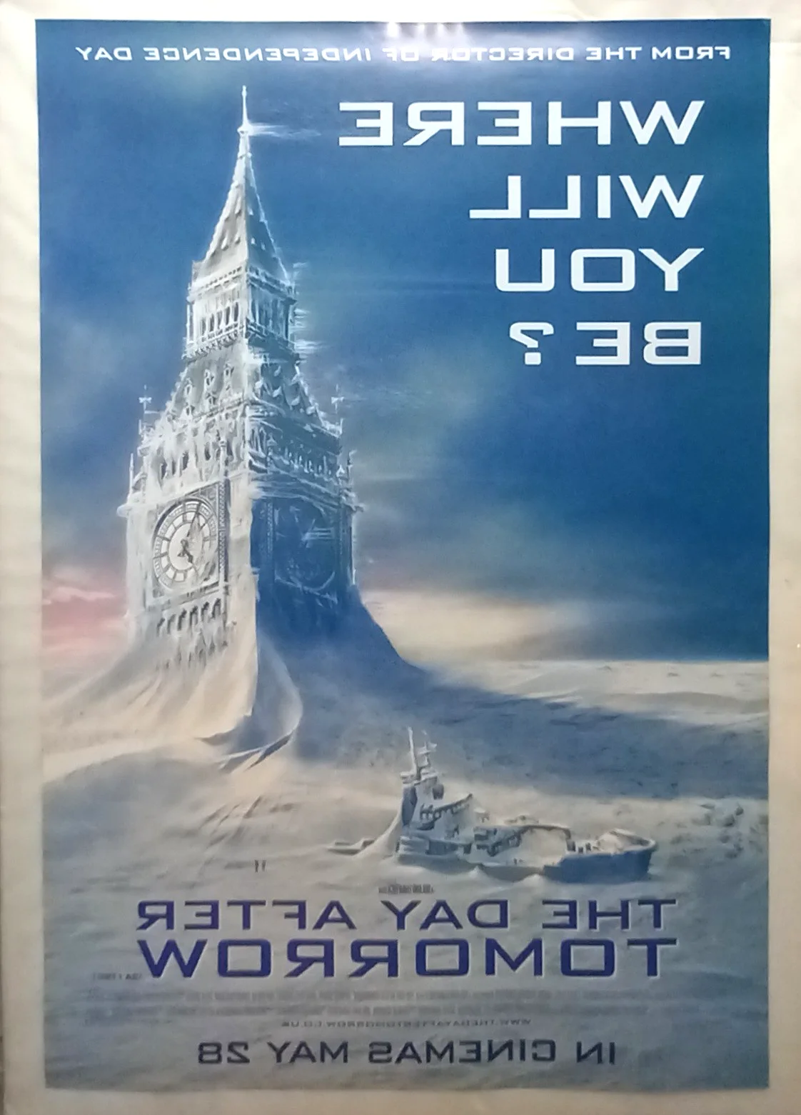 The Day After Tomorrow (2004) Original D/S UK One-Sheet Poster, 'FROZEN LONDON', изображение 3