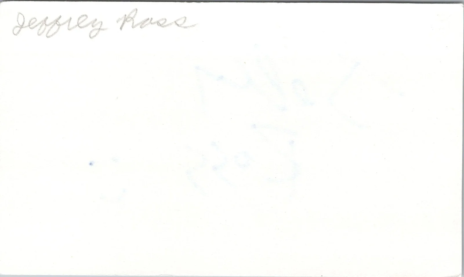 Jeff Ross — Jeff Ross Signed 3x5 Index Card Comedian Autographed, image 2