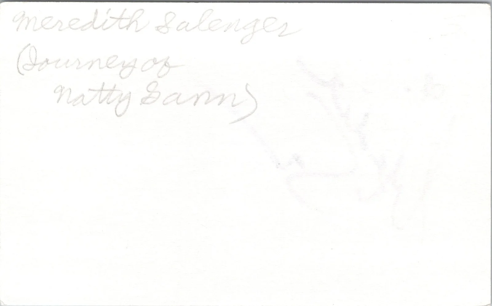 Meredith Salenger — Meredith Salenger Signed 3x5 Index Card Journey Of Natty Gann Autographed, изображение 2