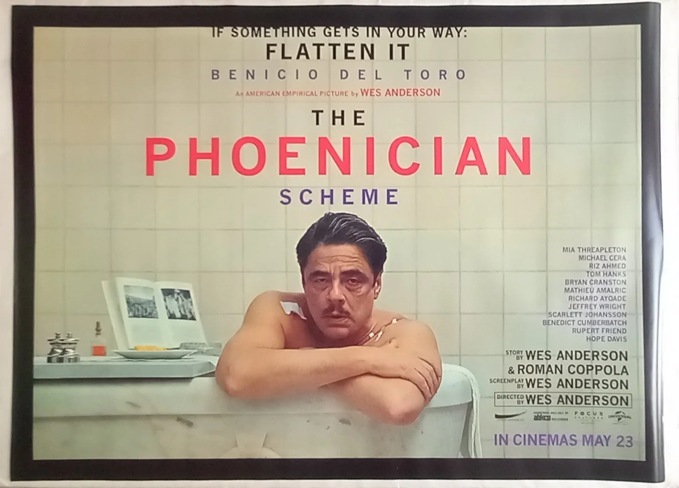 The Phoenician Scheme (2025) Original D/S UK Quad Cinema Poster, Wes Anderson, изображение 3