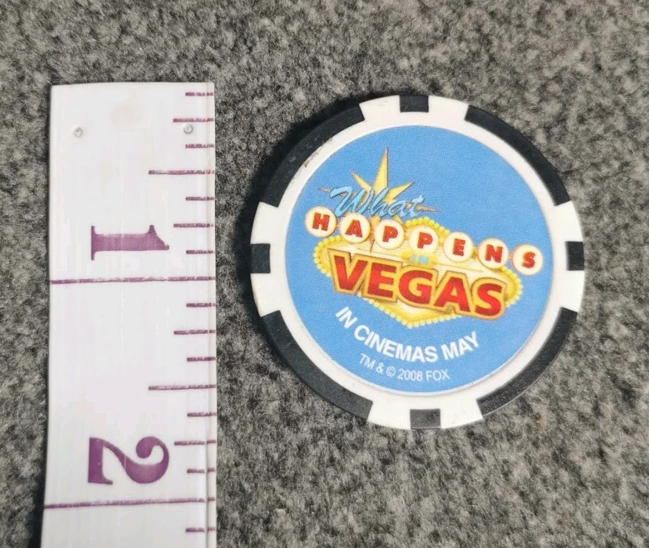 What Happens in VEGAS Chip - In Cinemas May 2008 FOX Promotional TV Film Merch, изображение 2