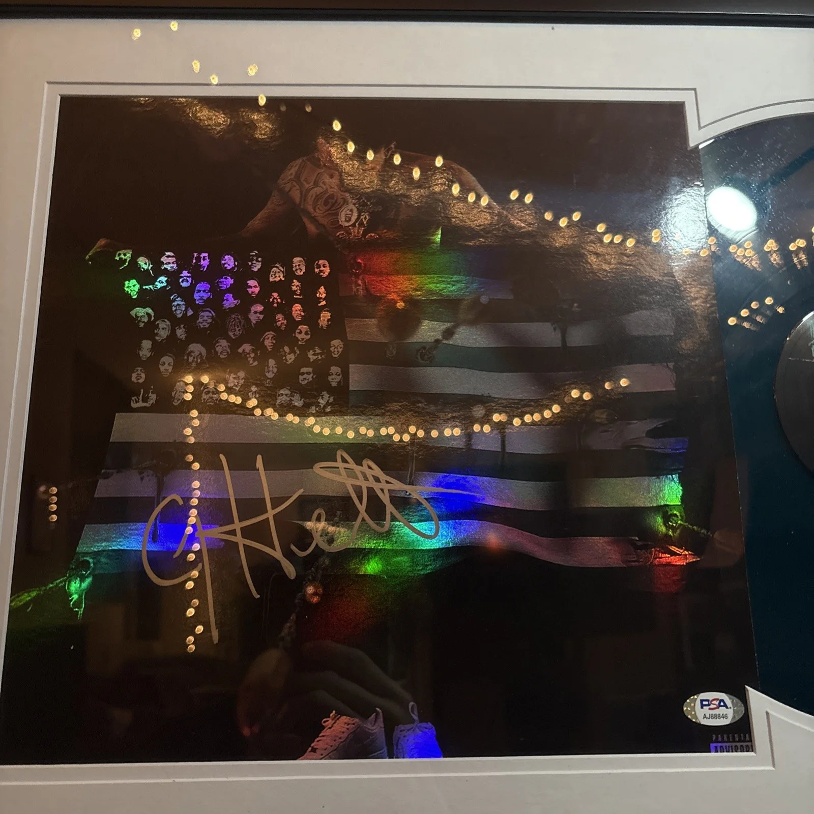 G Herbo Autographed 'PTSD' Vinyl Record Framed with PSA/DNA COA, image 4