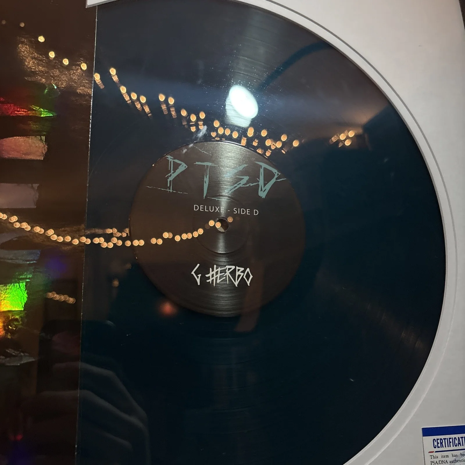 G Herbo Autographed 'PTSD' Vinyl Record Framed with PSA/DNA COA, image 5