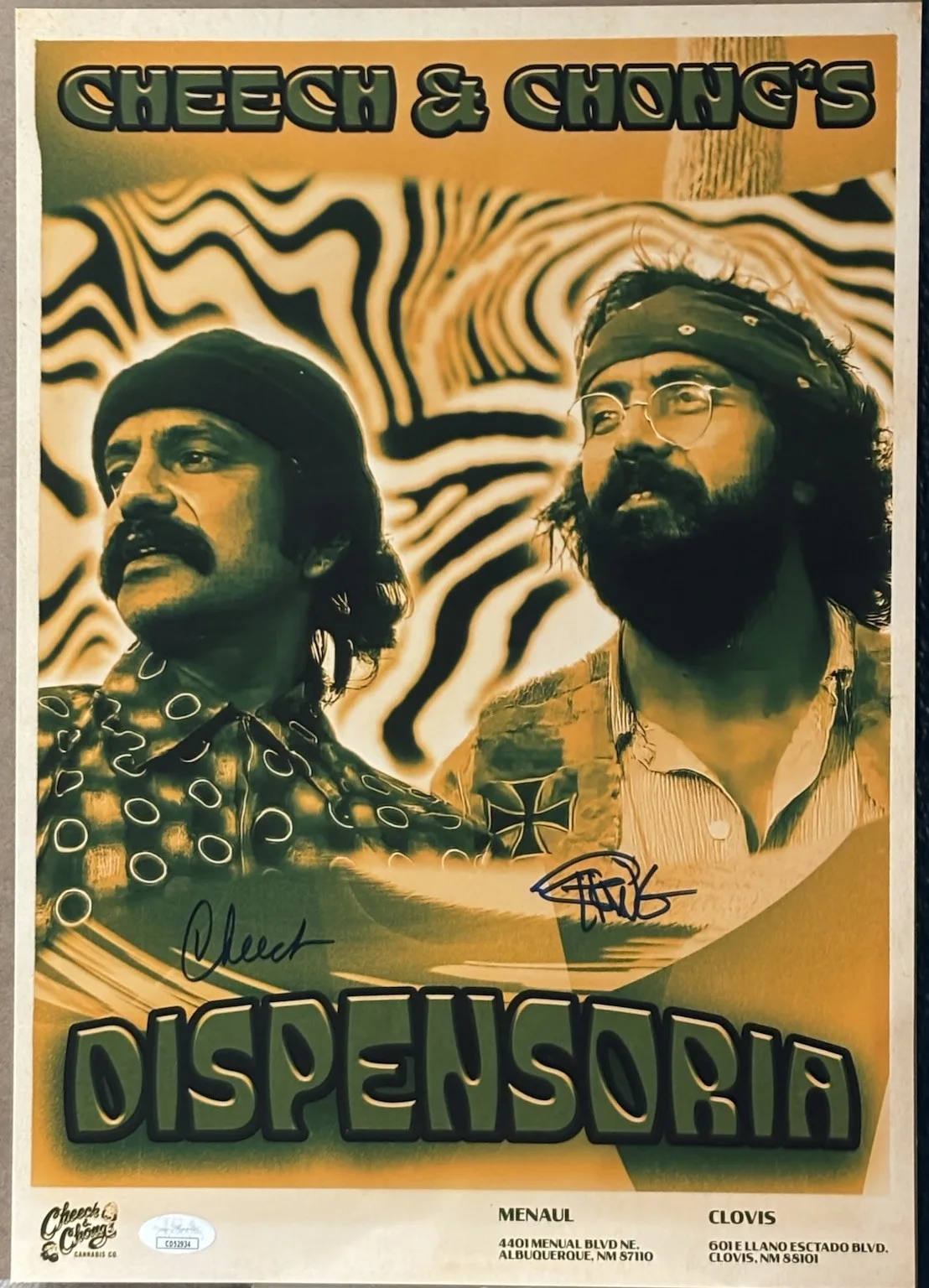 Cheech And Chong — Cheech And Chong. 11 By 17 Autographed Photo With COA. Free Shipping