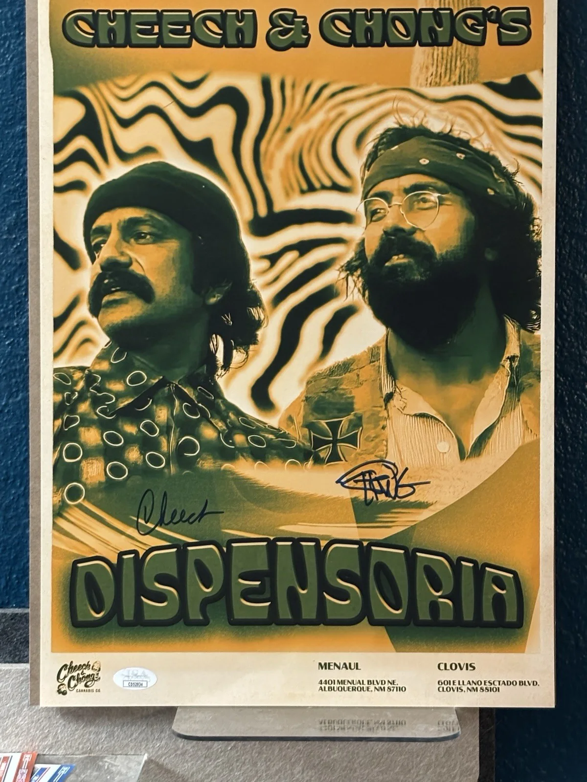 Cheech, Chong — Cheech And Chong. 11 By 17 Autographed Photo With COA. Free Shipping, image 3