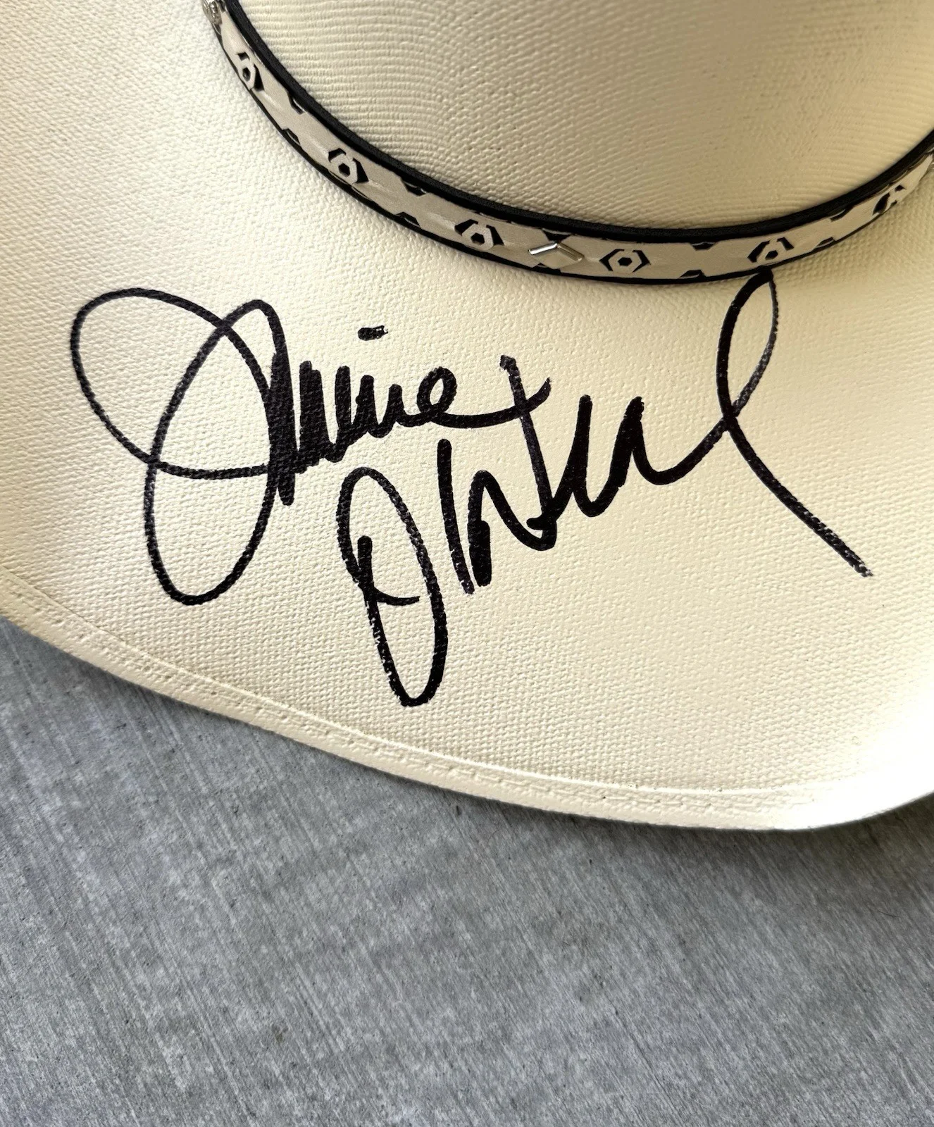 Jamie O’Neal Signed Cowboy Cowgirl Hat Country Music Singer Nashville Proof, изображение 2