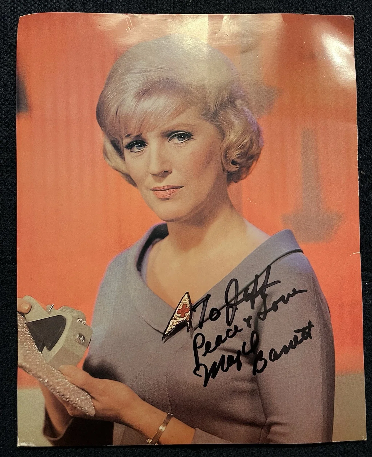 Majel Barrett — Majel Barrett Nurse Chapel Star Trek Signed Photo