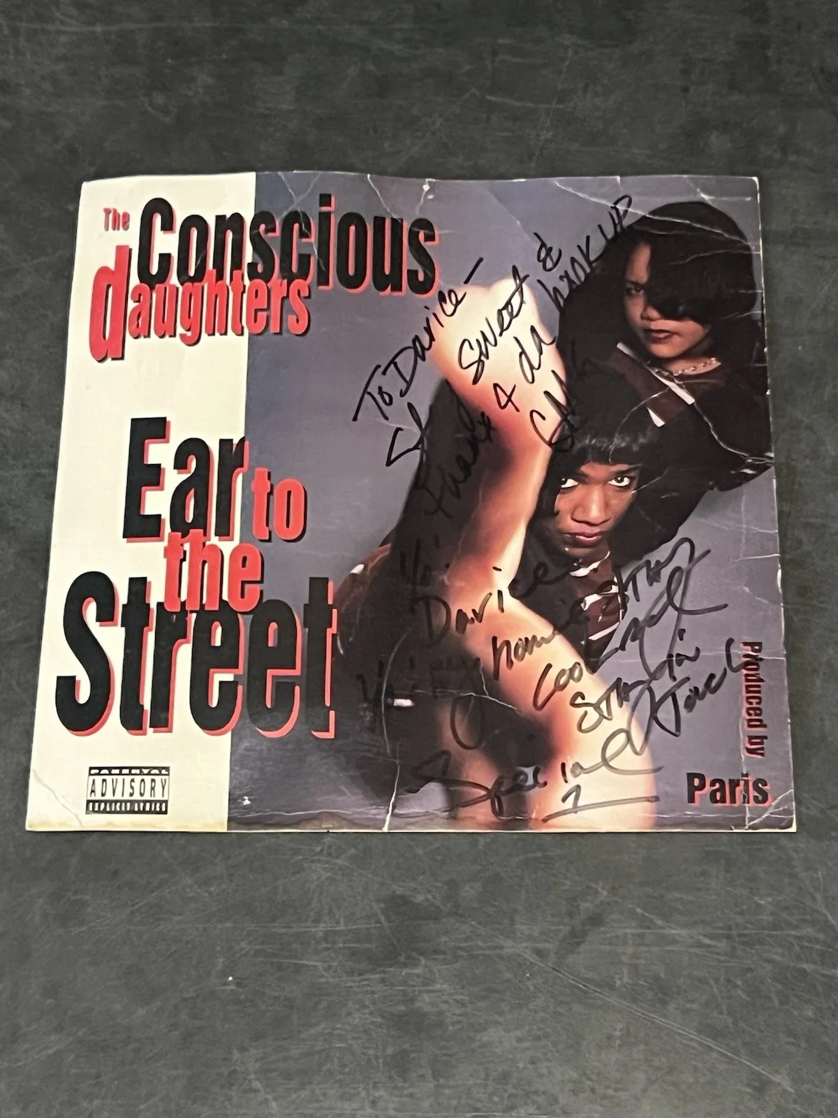 Foto de calle autografiada por Conscious Daughters Ear Bay Rap G-funk Gangsta, изображение 2