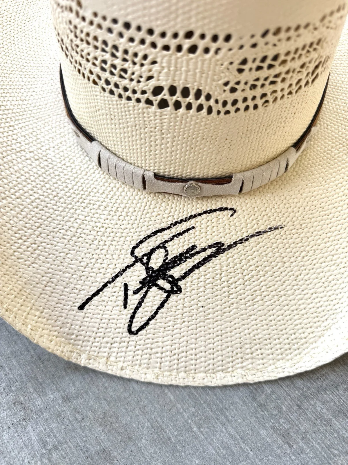 Tyler Farr Signed Cowboy Hat Country Singer Nashville Singer Redneck Crazy Proof, изображение 2