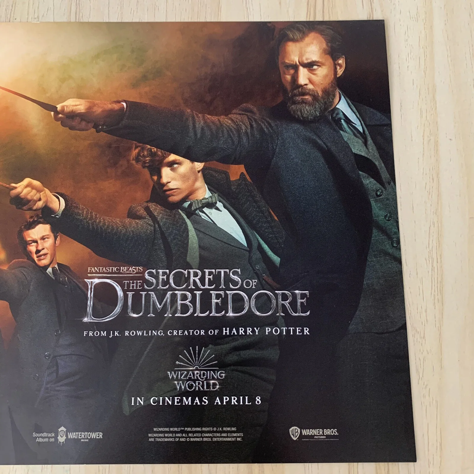 Secrets Of Dumbledore Cinema Advert Poster Card Movie Memorabilia Harry Potter, изображение 2