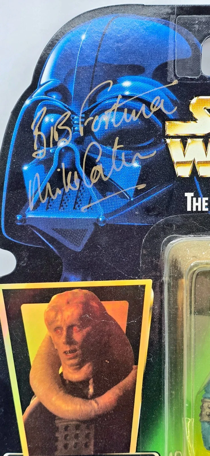 Michael Carter — MICHAEL CARTER SIGNED STAR WARS BIB FORTUNA THE POWER OF THE FORCE, изображение 2