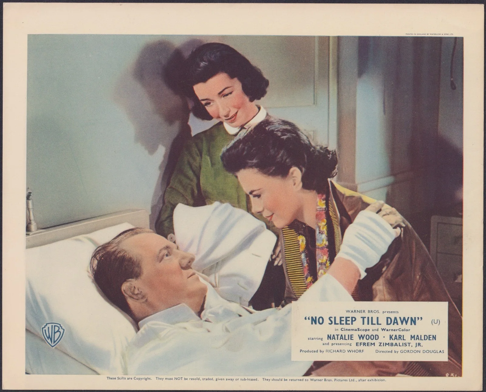 No Sleep till Dawn 8x ORIGINAL UK FOH Lobby Cards Natalie Wood Bombers B-52 1957, изображение 4