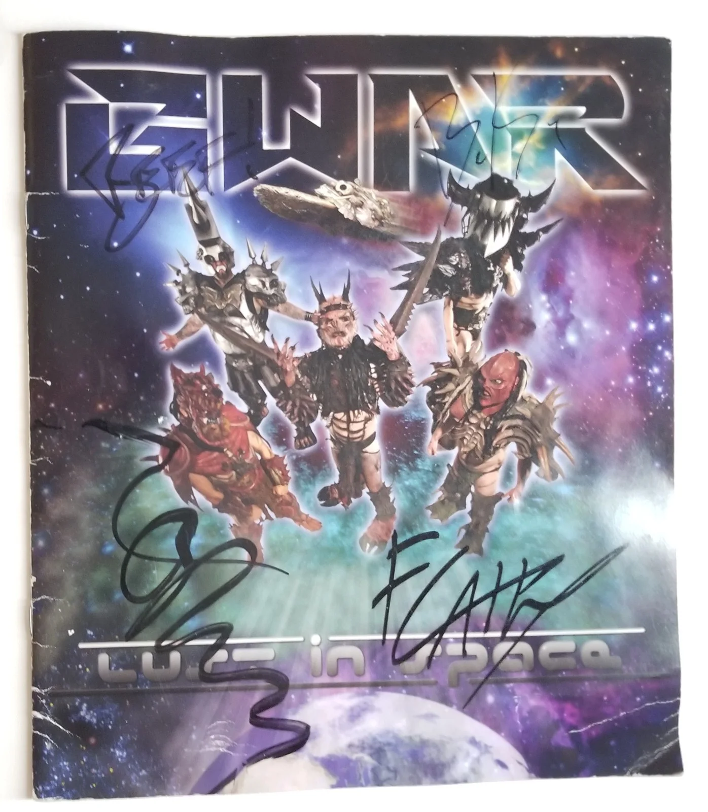 GWAR band fully hand SIGNED 2009 Lust In Space Tour Program JSA COA Dave Brockie, image 2