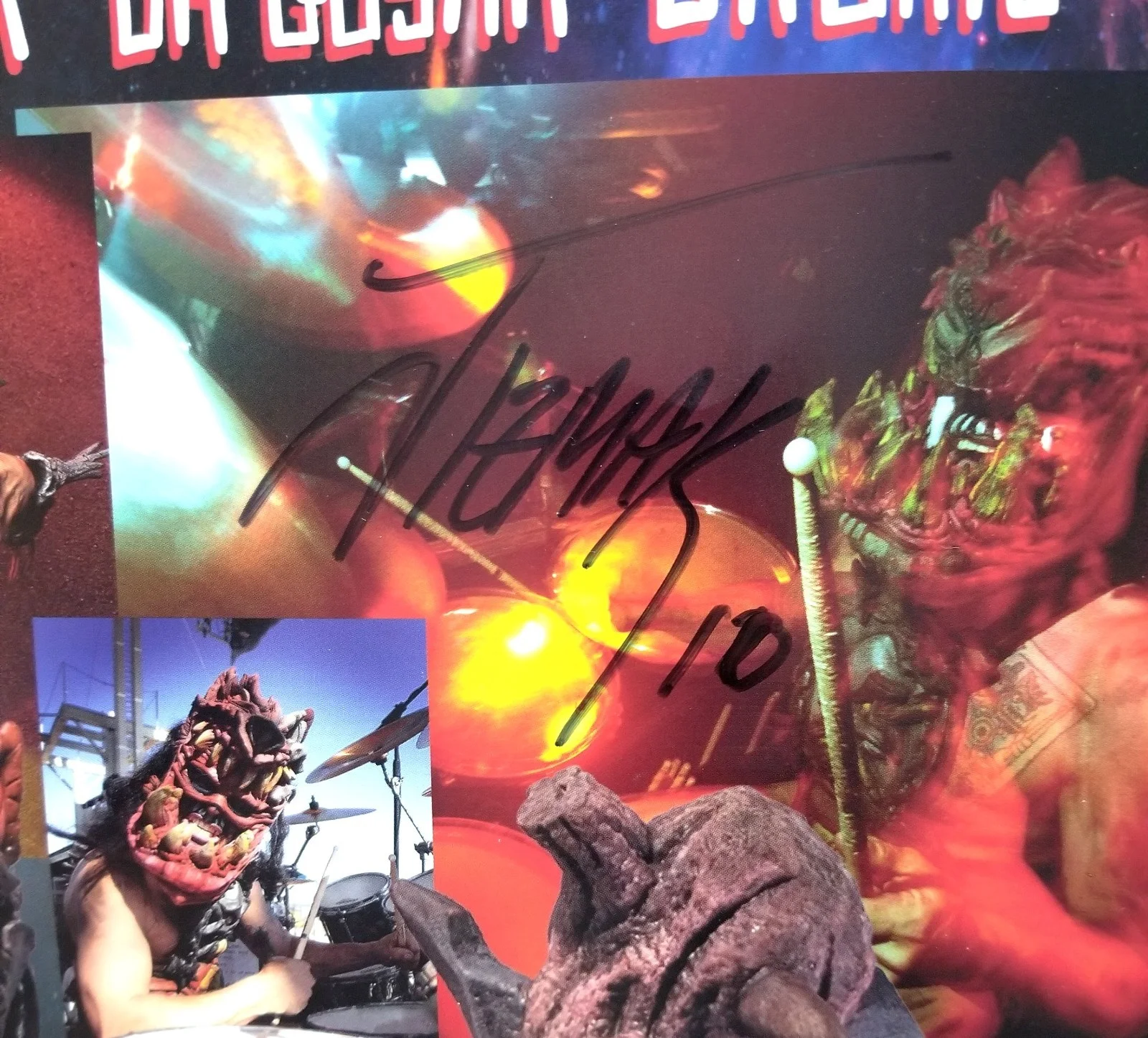 GWAR band fully hand SIGNED 2009 Lust In Space Tour Program JSA COA Dave Brockie, image 3