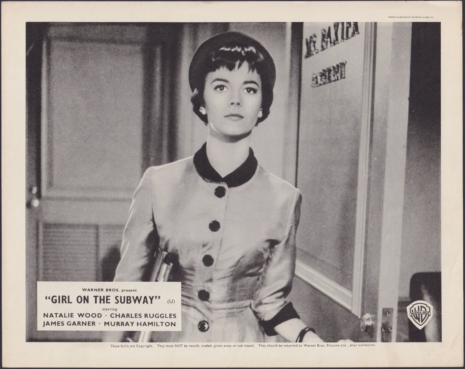 Girl on the Subway 8x ORIGINAL UK FOH Lobby Cards Natalie Wood James Garner 1957, изображение 2