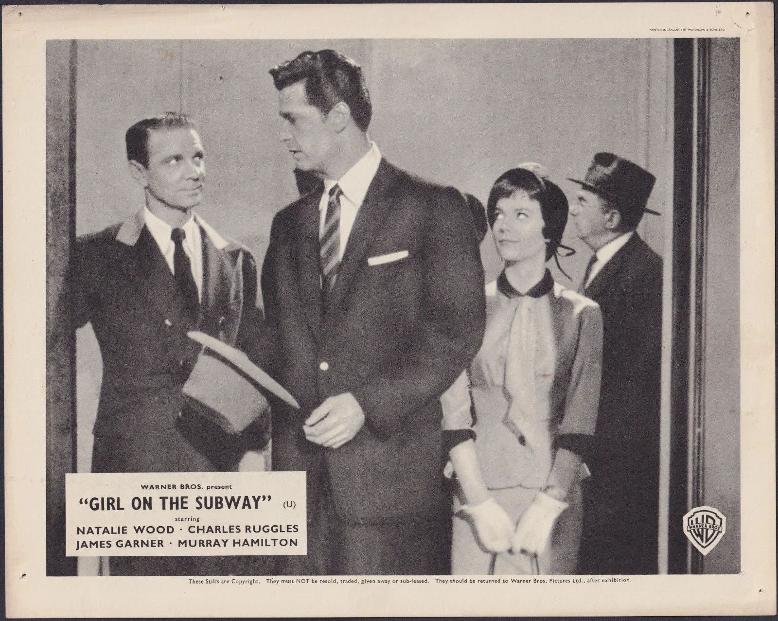 Girl on the Subway 8x ORIGINAL UK FOH Lobby Cards Natalie Wood James Garner 1957, изображение 5