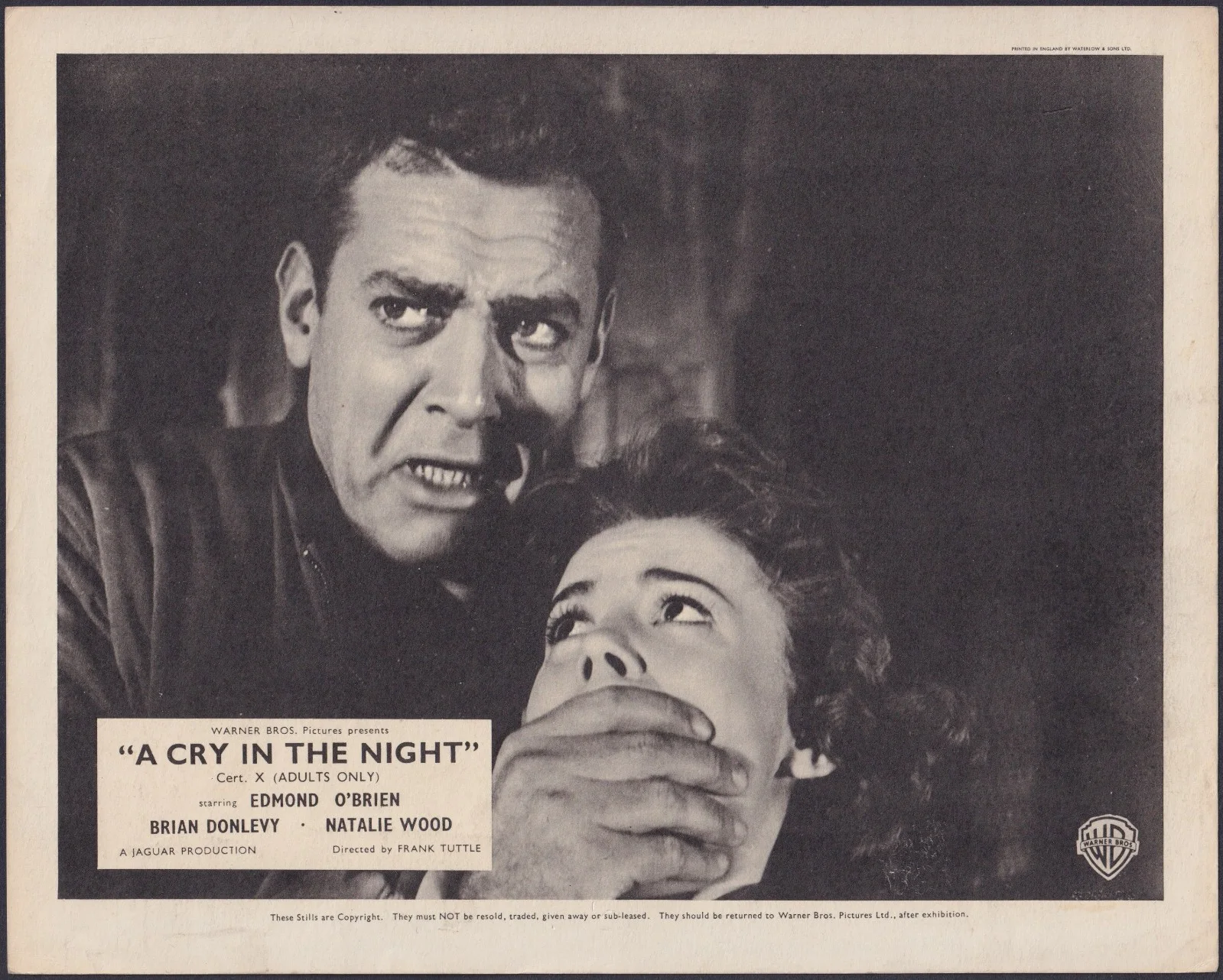 A Cry in the Night 8x ORIGINAL UK FOH Lobby Cards Natalie Wood Brian Donlevy '56, изображение 2