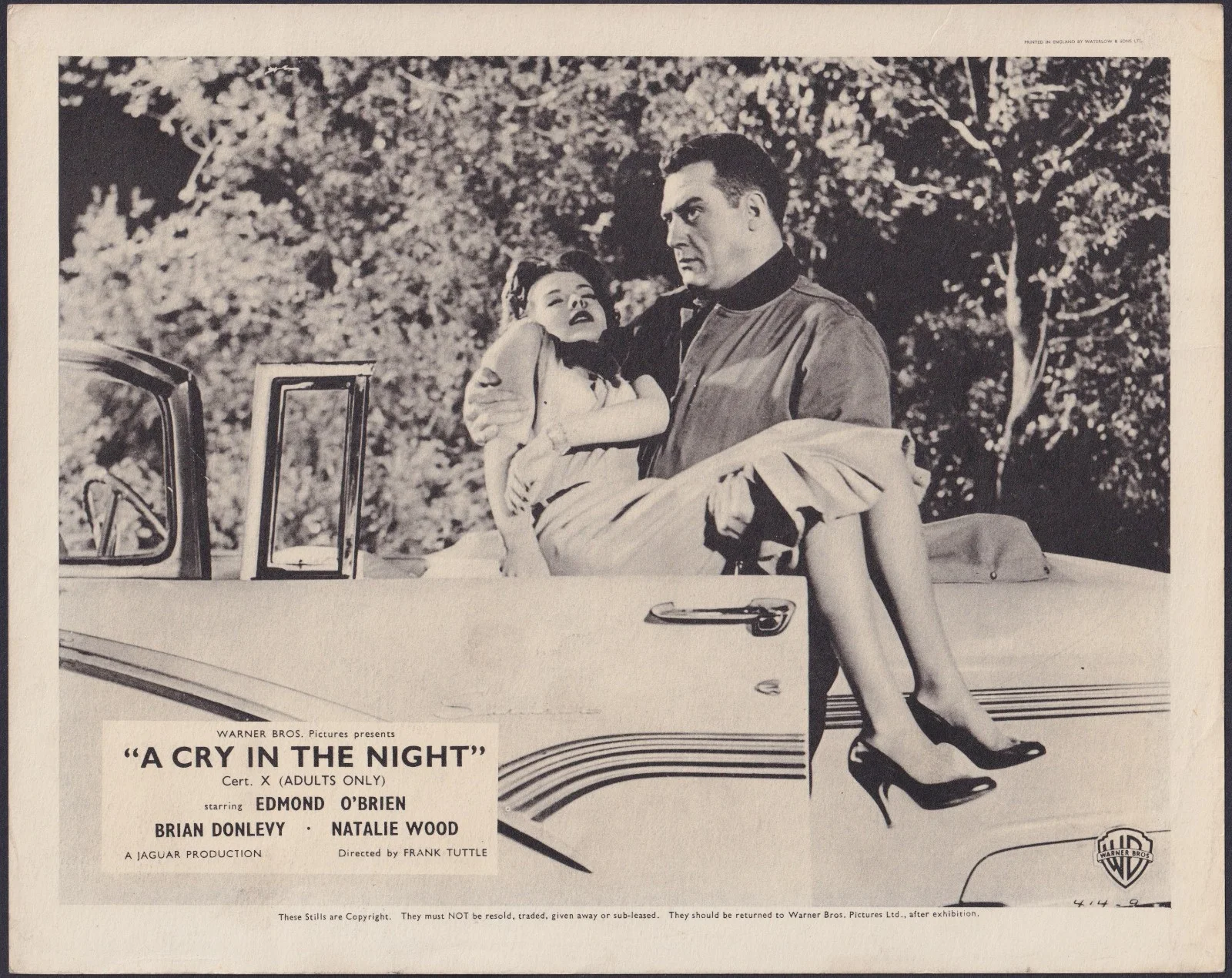 A Cry in the Night 8x ORIGINAL UK FOH Lobby Cards Natalie Wood Brian Donlevy '56, изображение 3