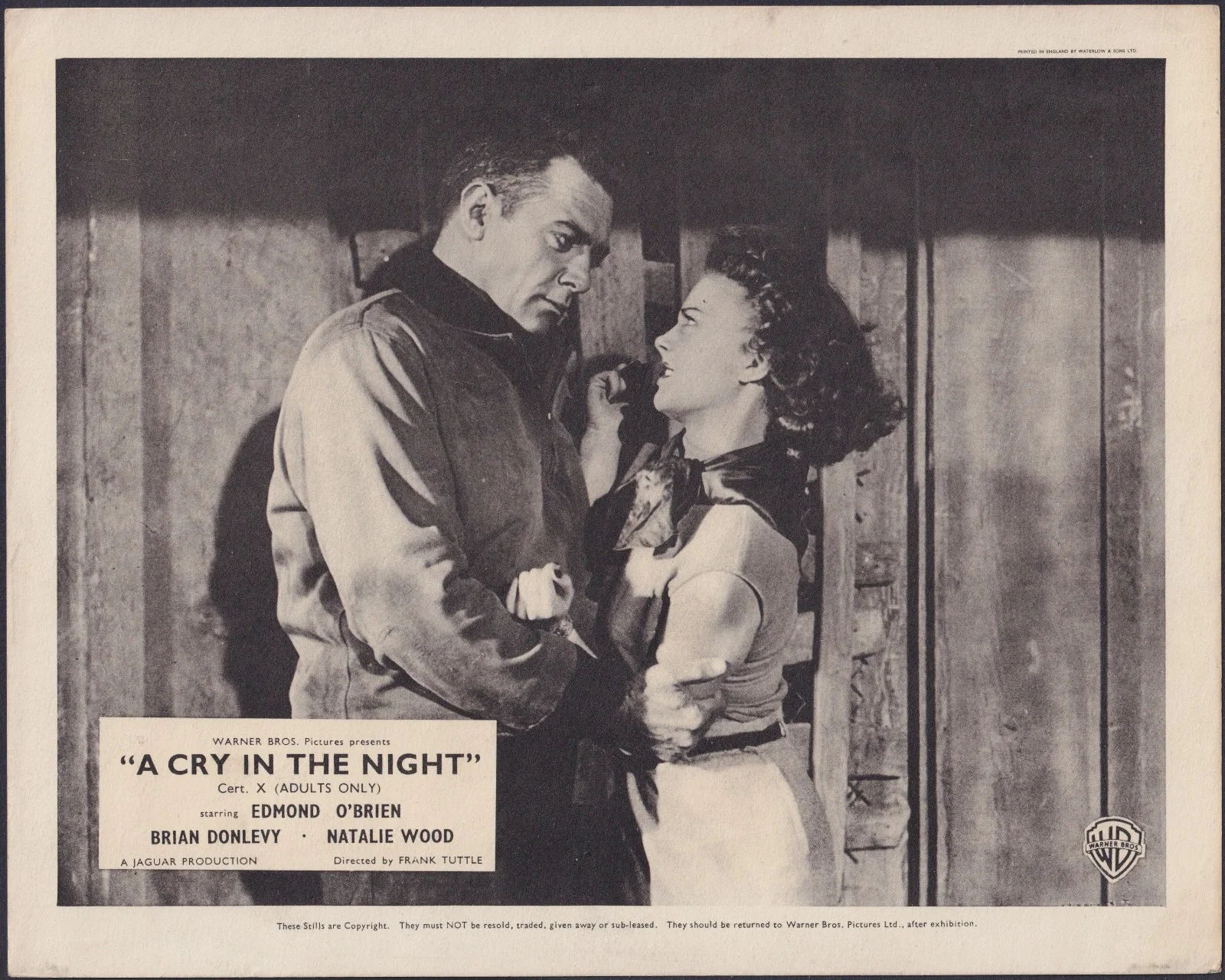 A Cry in the Night 8x ORIGINAL UK FOH Lobby Cards Natalie Wood Brian Donlevy '56, изображение 4