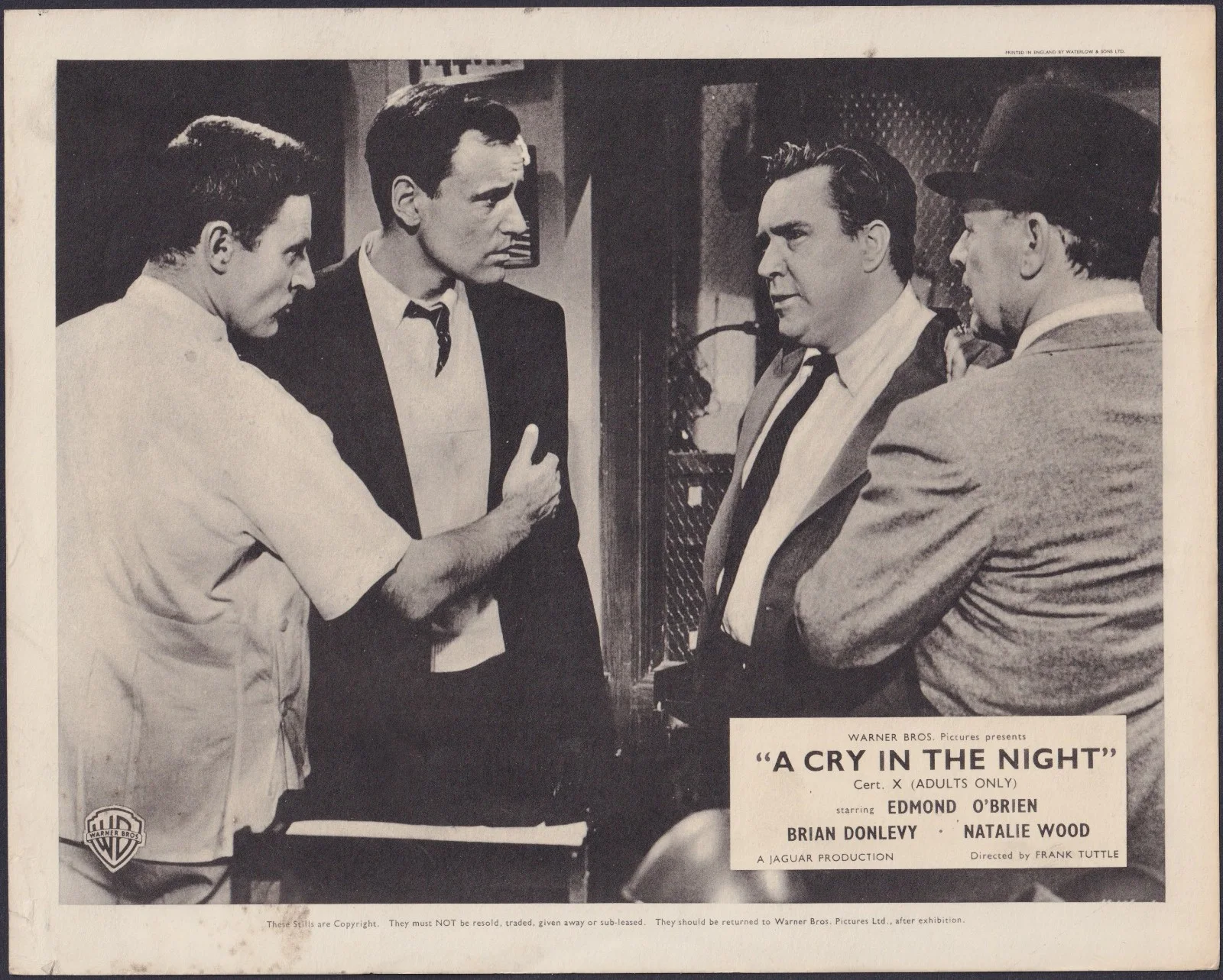 A Cry in the Night 8x ORIGINAL UK FOH Lobby Cards Natalie Wood Brian Donlevy '56, изображение 5