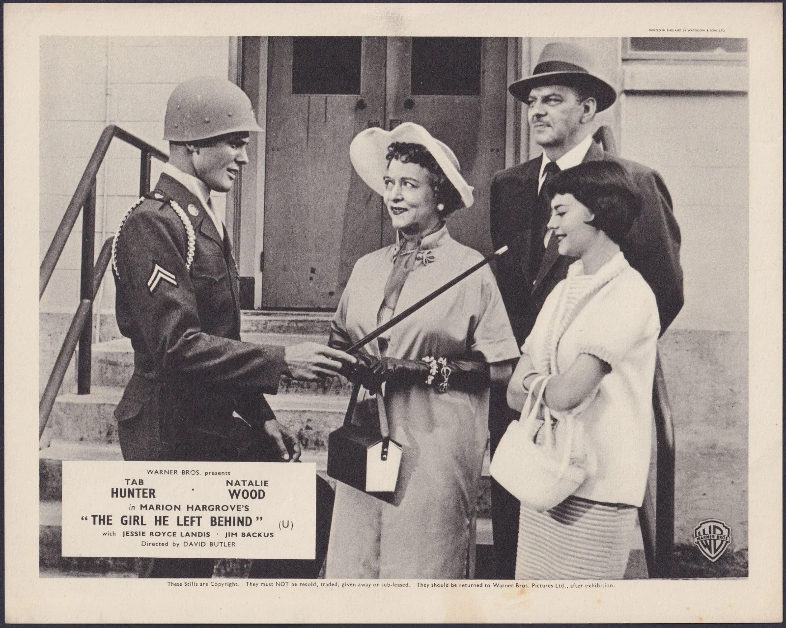 Girl He Left Behind 8x ORIGINAL UK FOH Lobby Cards Natalie Wood Tab Hunter 1956, изображение 4