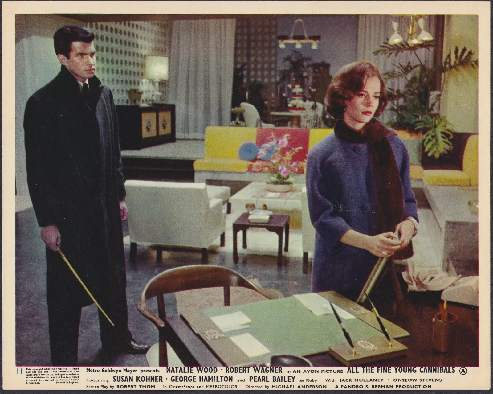 All the Fine Young Canibals 8x ORIGINAL UK FOH Lobby Cards Natalie Wood Wagner, изображение 3