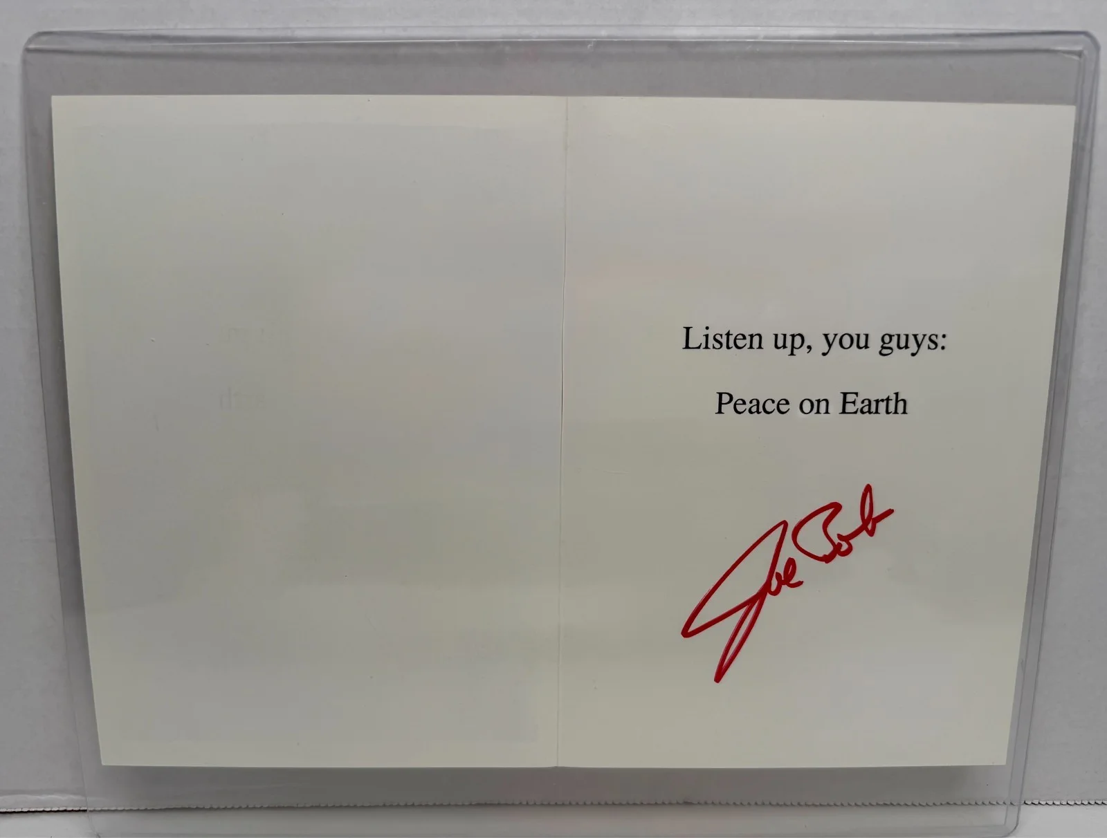Joe Bob Briggs — Joe Bob Briggs Rare Custom Artwork Christmas Card 1990's - Horror Host Signed, изображение 5