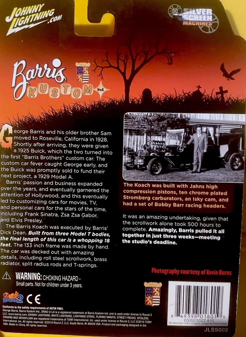 Butch Patrick — Butch Patrick signed Barris Koach toy car Eddie Munster “ The Munsters “, изображение 2