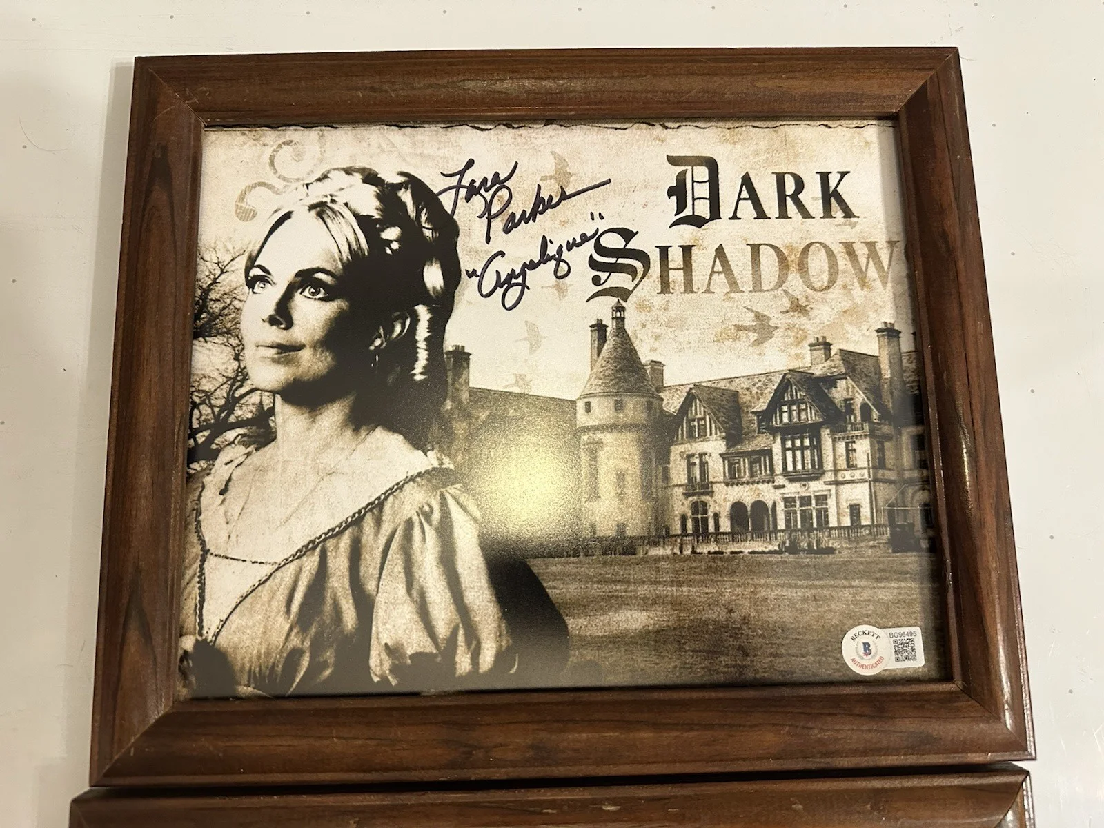 Lara Parker signed 8x10 Photo Dark Angelique Darks Shadows BAS & Old House Photo, изображение 2