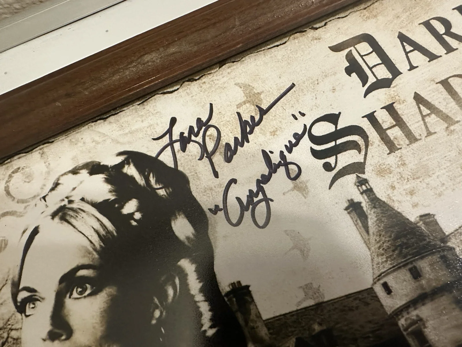 Lara Parker signed 8x10 Photo Dark Angelique Darks Shadows BAS & Old House Photo, изображение 3