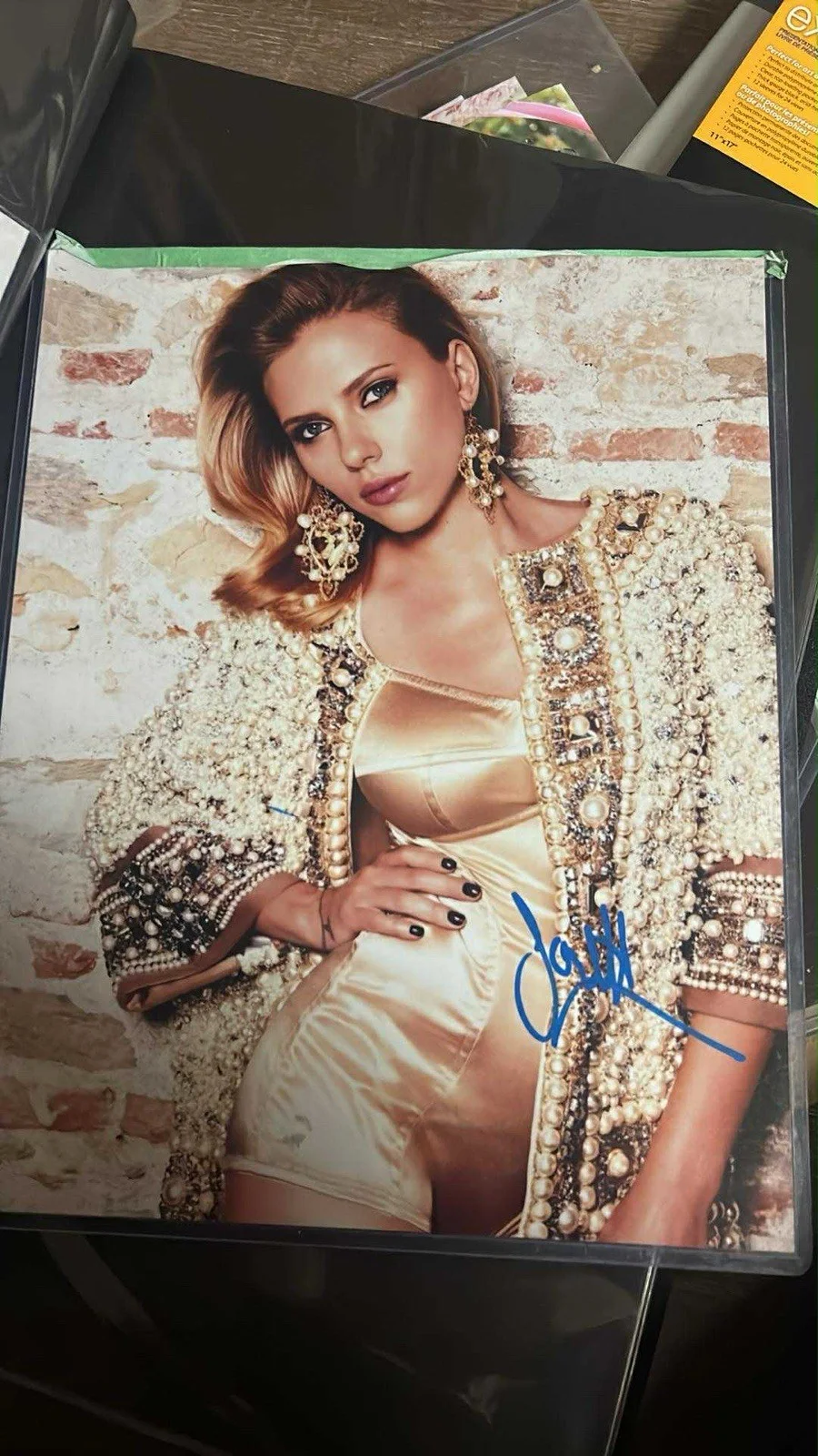 Scarlett Johansson — SCARLETT JOHANSSON signed Autograph 11x14 Photo EXACT PROOF Hottest Sexiest JSA