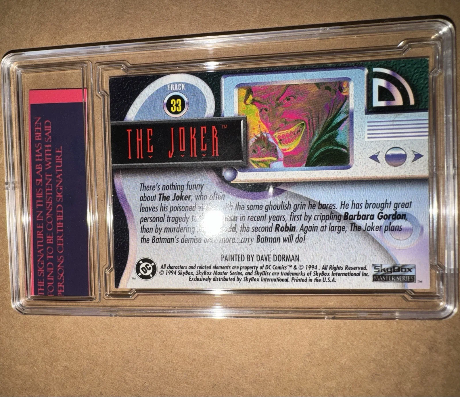 Heath Ledger — Authentic Heath Ledger Signed Joker Card DC Comics, image 2