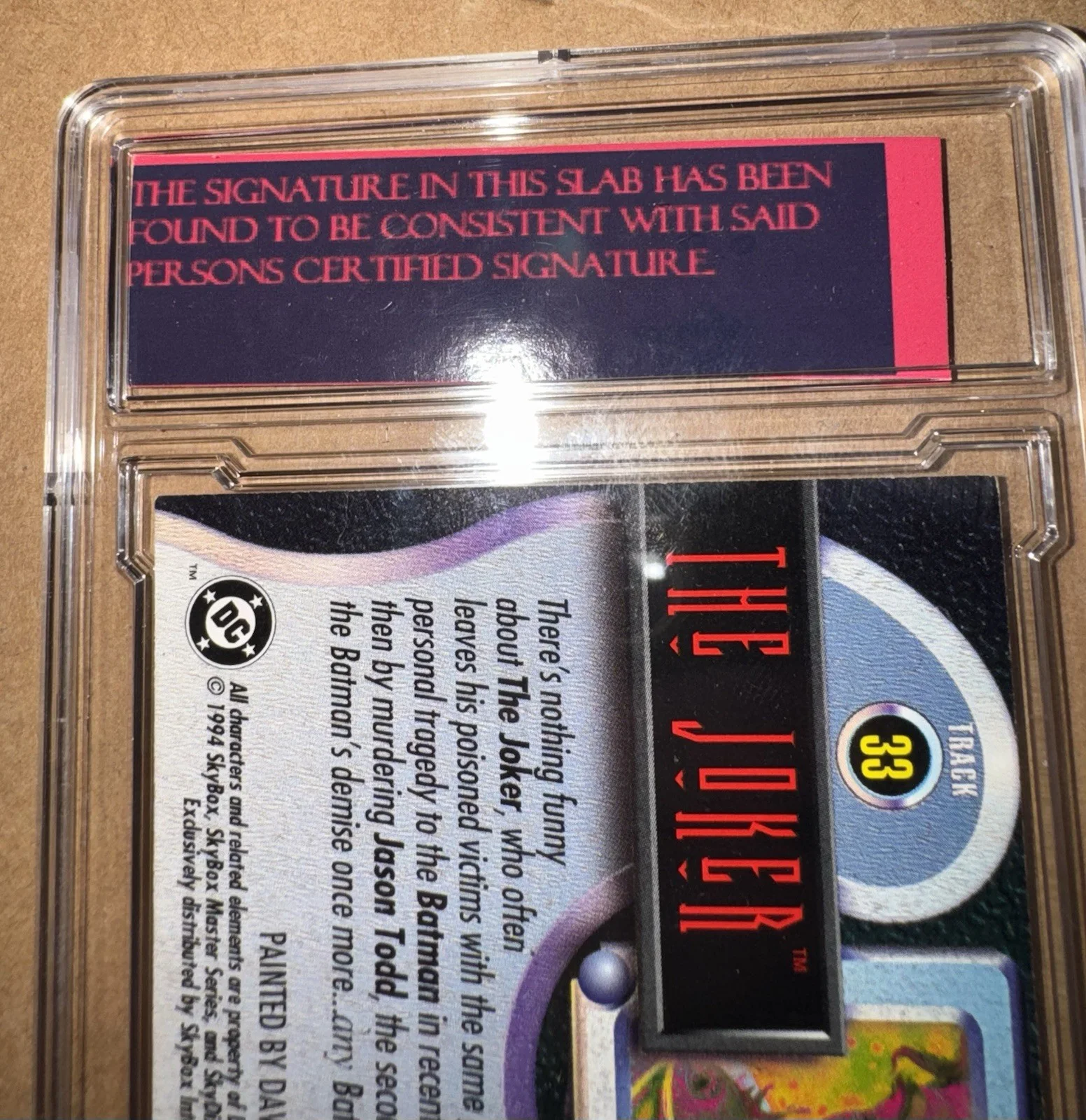 Heath Ledger — Authentic Heath Ledger Signed Joker Card DC Comics, image 3