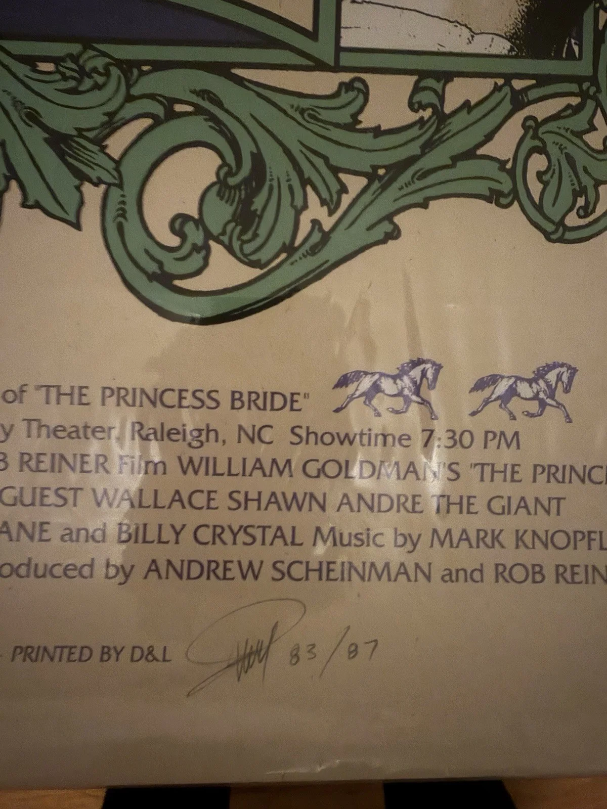 Cary Elwes, Robin Wright, Fred Savage — The Princess Bride Mondo Poster Signed Limited Edition James Rheem Davis 83/87, image 2