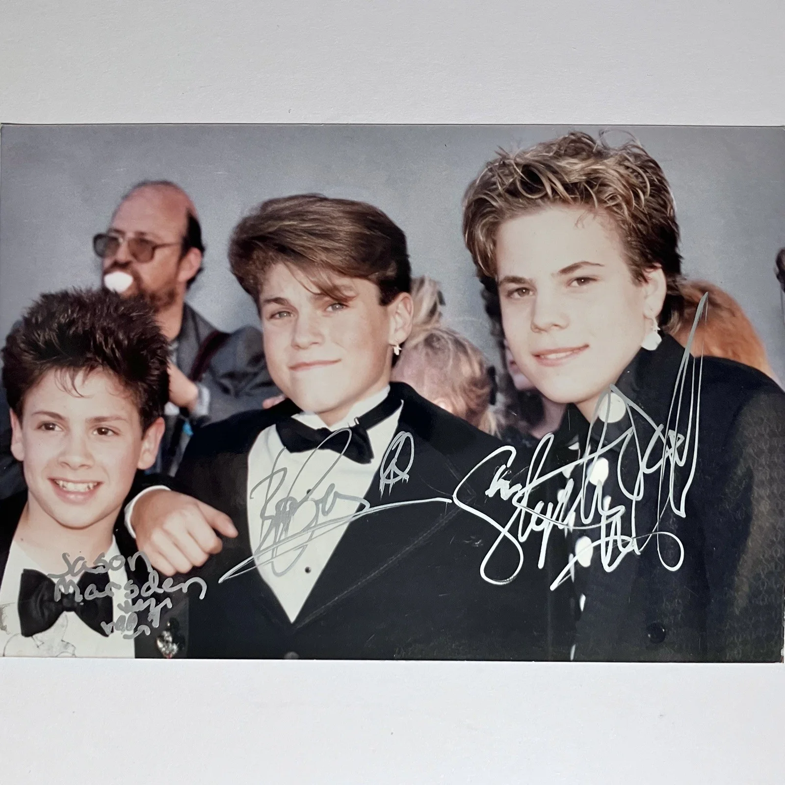 Brian Austin Green — 3 TEEN IDOLS Signed 4x6 Photo / BRIAN AUSTIN GREEN, Stephen Dorff, JASON MARSDEN