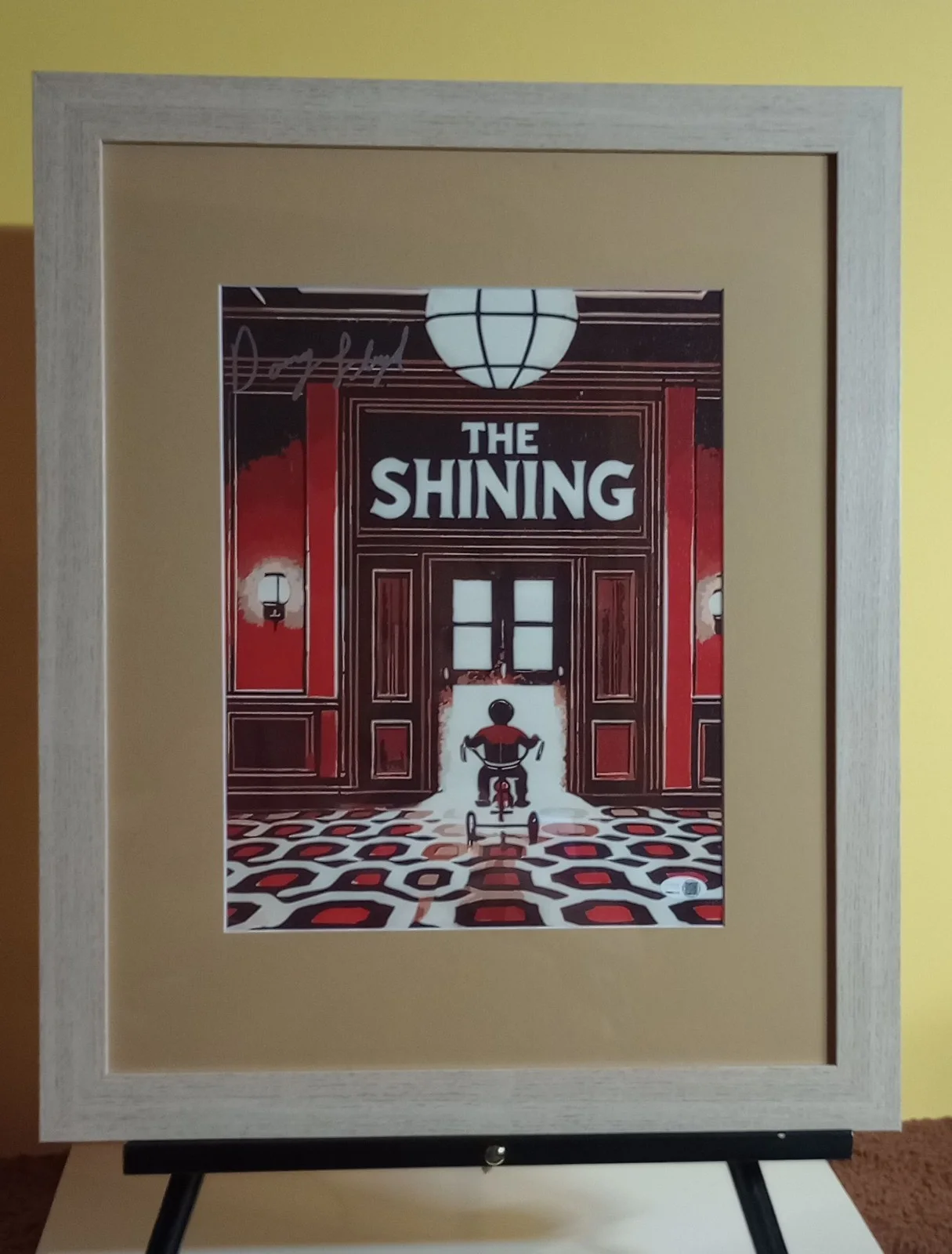 Danny Lloyd — Danny Lloyd Signed The Shining Framed 12x16 Vinyl Canvas Poster JSA, image 2