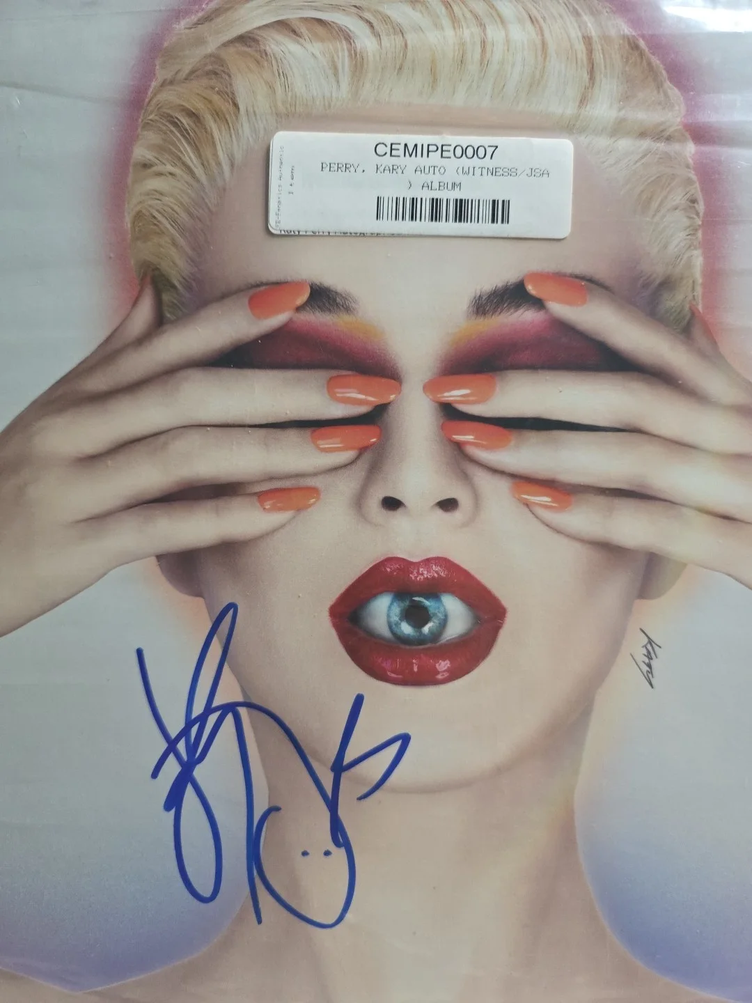 KATY PERRY signed (WITNESS) Album Vinyl LP RECORD w/ COA JSA T66029, image 3