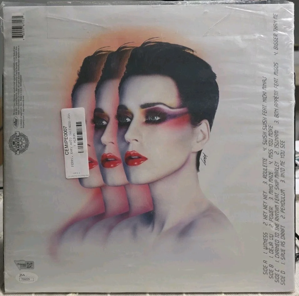 KATY PERRY signed (WITNESS) Album Vinyl LP RECORD w/ COA JSA T66029, image 5