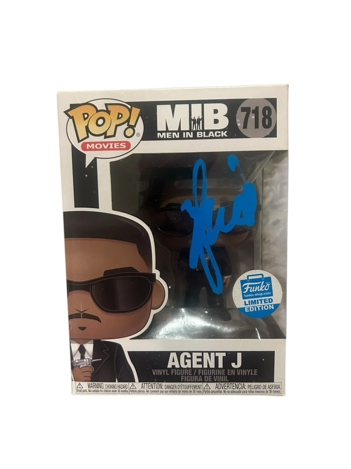 Will Smith — Will Smith SIGNED Funko Pop JSA COA 718 Agent J Men In Black MIB LE AUTOGRAPH, изображение 2