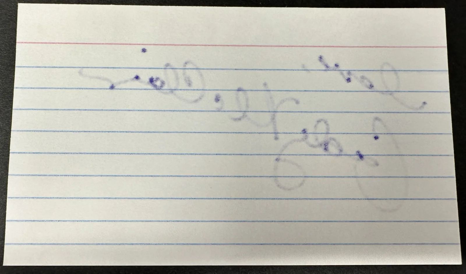 Cady McClaim Actress Signed Autograph As the World Turns 3 x 5 Index card, image 2