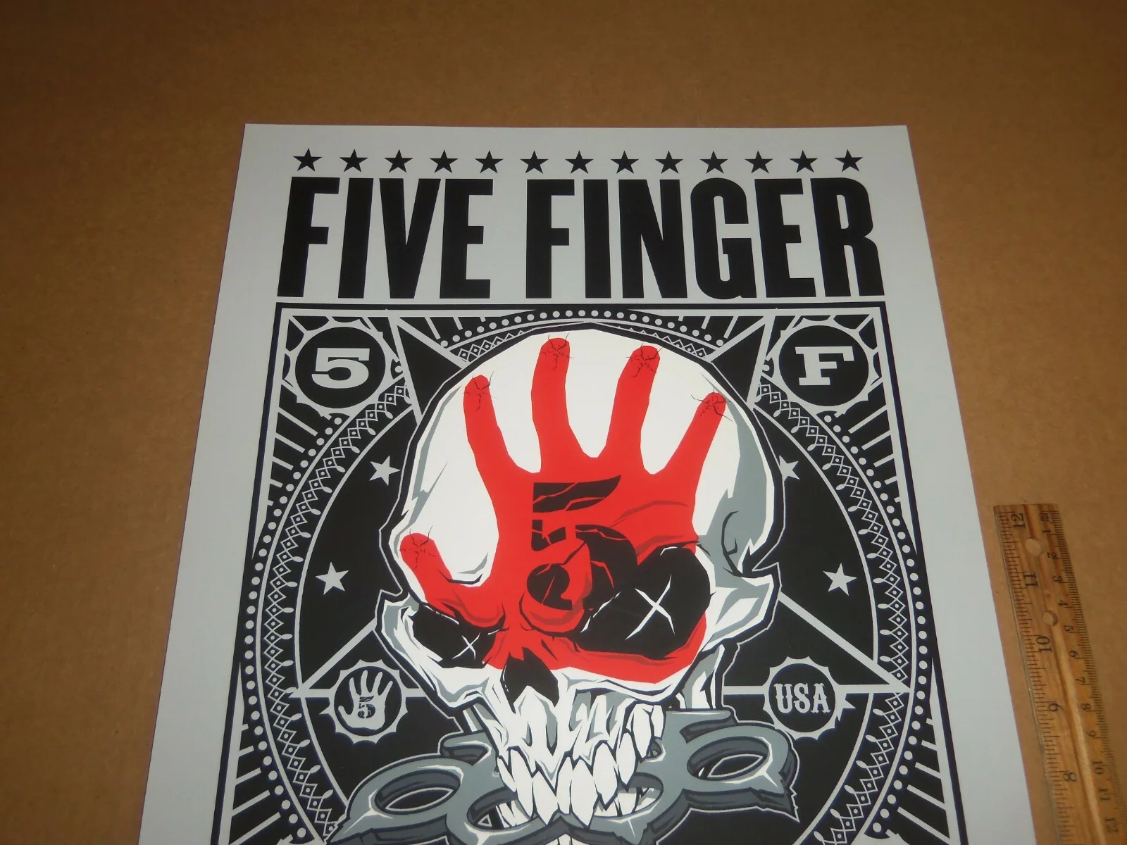 Five Finger Death Punch Screen Poster 13x19 Art by Eric Burntildead, image 2