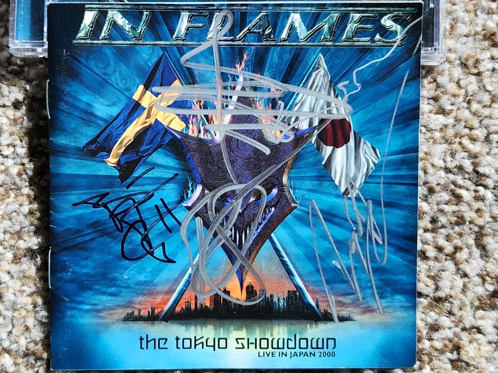 In Flames Band Signed CD Tokyo Showdown Rare Autographed Live In Japan 2000, image 3