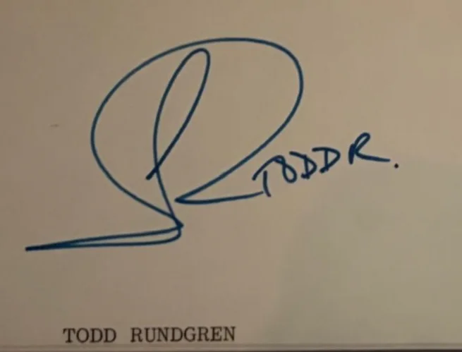 Todd Rundgren — TODD RUNDGREN SIGNED AUTOGRAPH INDEX CARD PSA ENCAPSULATED UTOPIA BAND VINTAGE C, изображение 2