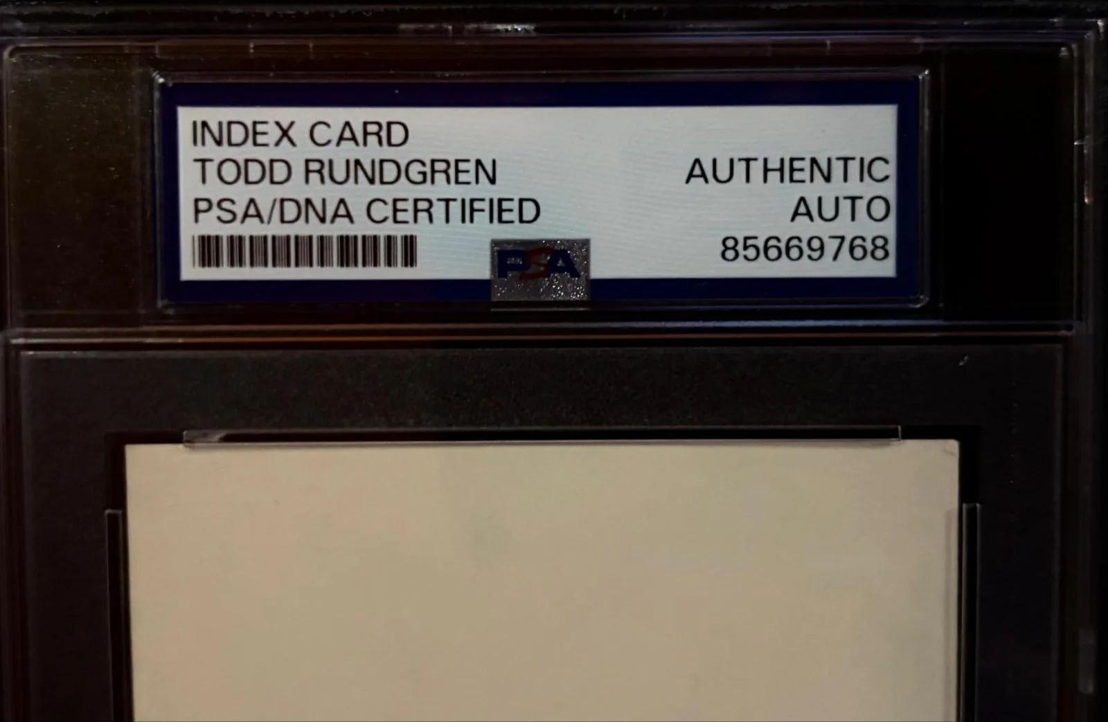 Todd Rundgren — TODD RUNDGREN SIGNED AUTOGRAPH INDEX CARD PSA ENCAPSULATED UTOPIA BAND VINTAGE C, изображение 3